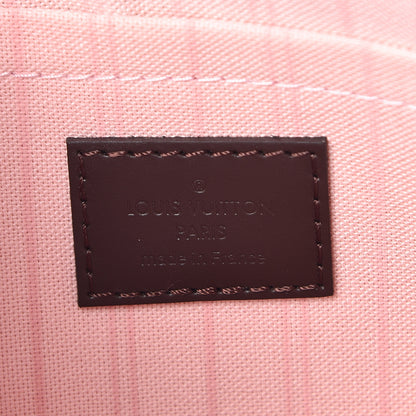 Louis Vuitton Damier Ebene Neverfull MM GM Pochette Rose Ballerine 7 of 7