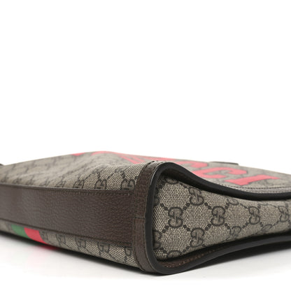 Gucci GG Supreme Monogram Textured Dollar Calfskin Web Gucci Tiger Slip Handle Tote Beige Ebony Live Red New Shamarock New Acero 10 of 10