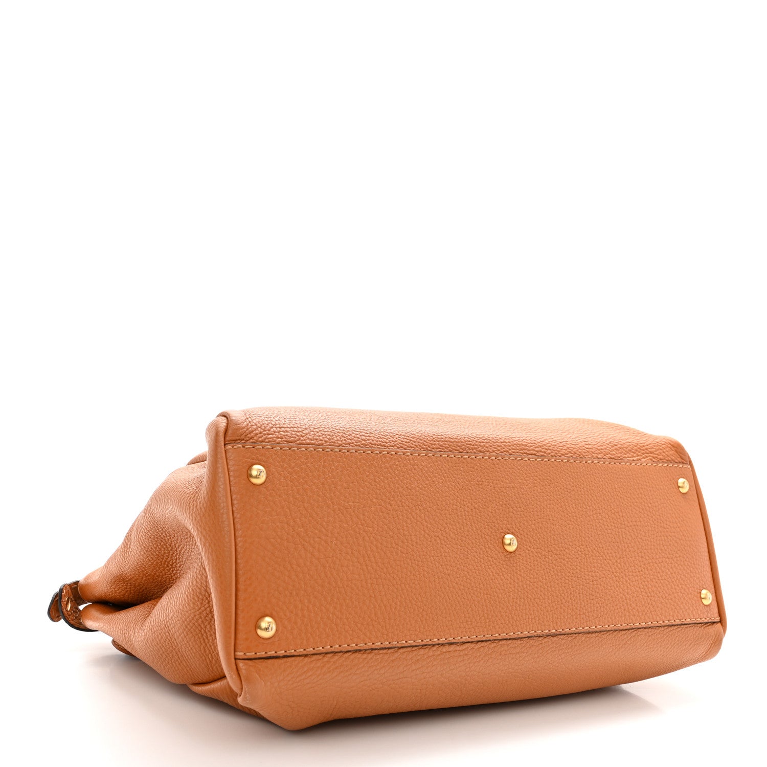 Fendi Cuoio Romano Selleria Bi-Color Large Peekaboo Iconic Satchel Mou Deserto 4 of 13