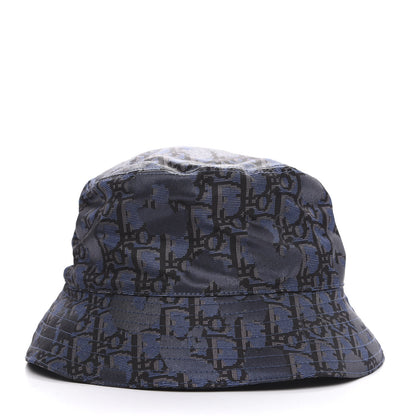 Christian Dior Nylon Oblique Jacquard Bucket Hat M Bleu 1 of 6