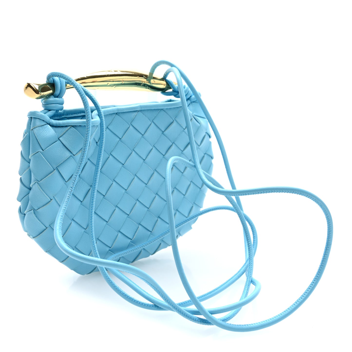 Nappa Intrecciato Mini Sardine Bag Turquoise