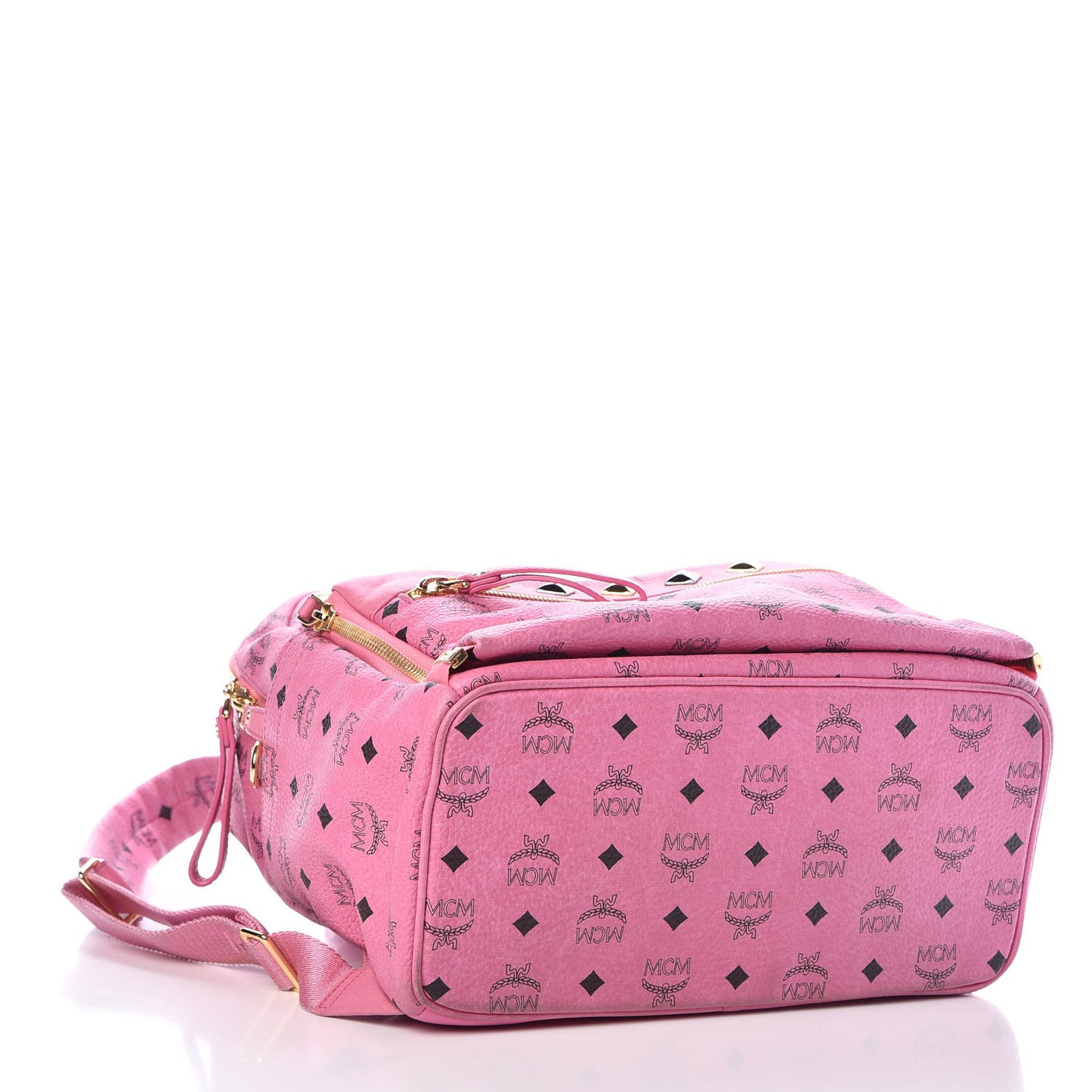 Visetos Studded Medium Dual Stark Backpack Pink