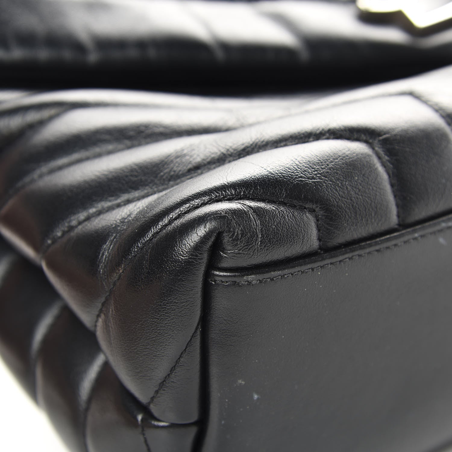 Saint Laurent Calfskin Y Quilted Monogram Medium Loulou Chain Satchel Black 9 of 20