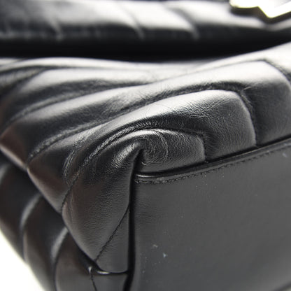 Saint Laurent Calfskin Y Quilted Monogram Medium Loulou Chain Satchel Black 9 of 20