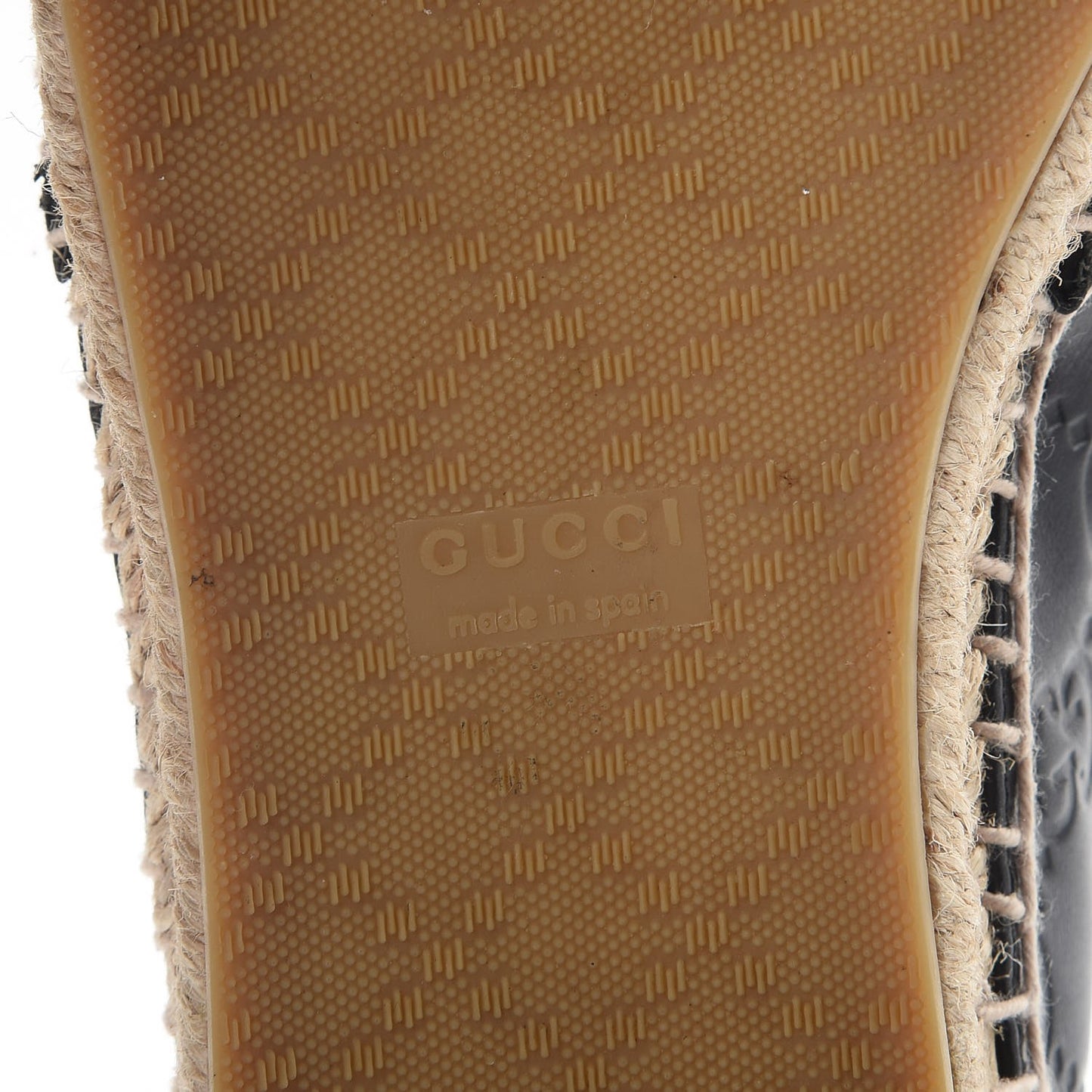 Guccissima Signature Espadrilles 36 Black