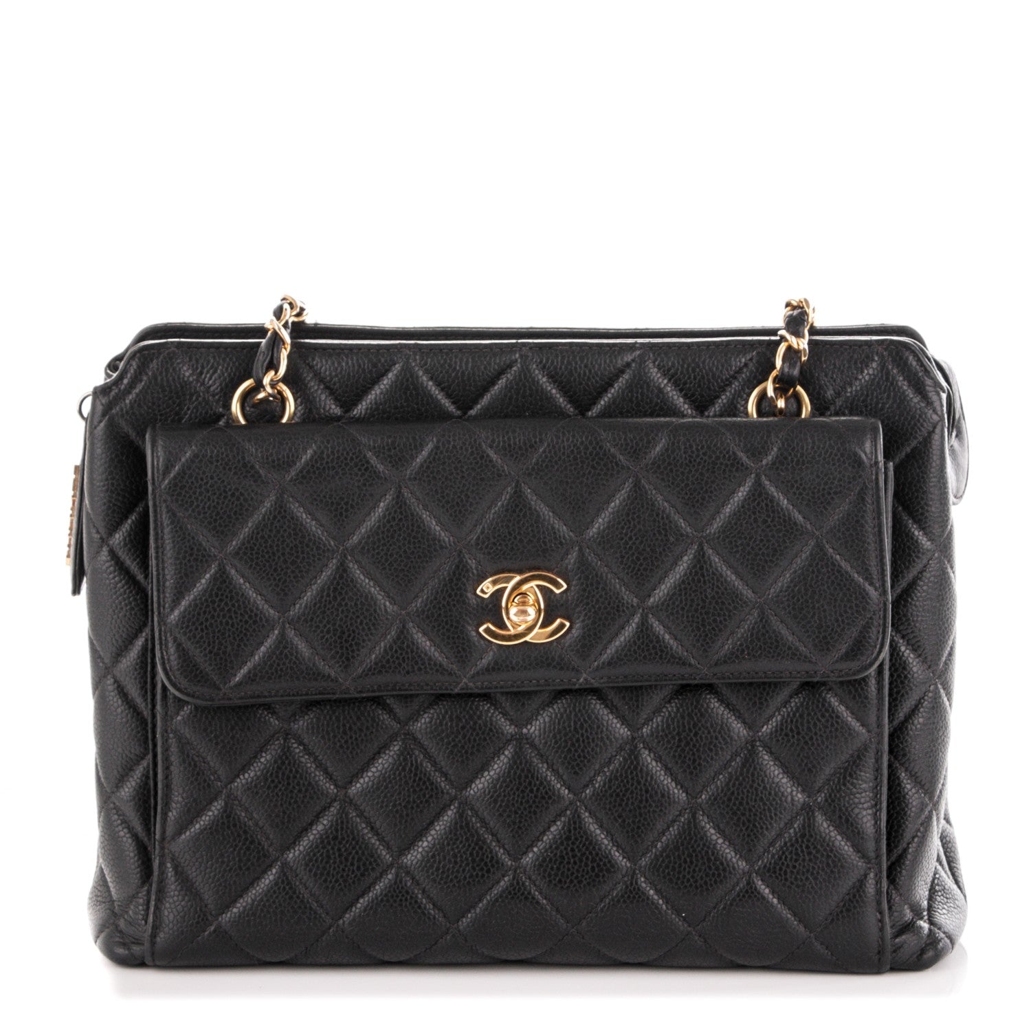 Chanel Caviar Quilted Flap Shoulder Bag Black 1 of 8
