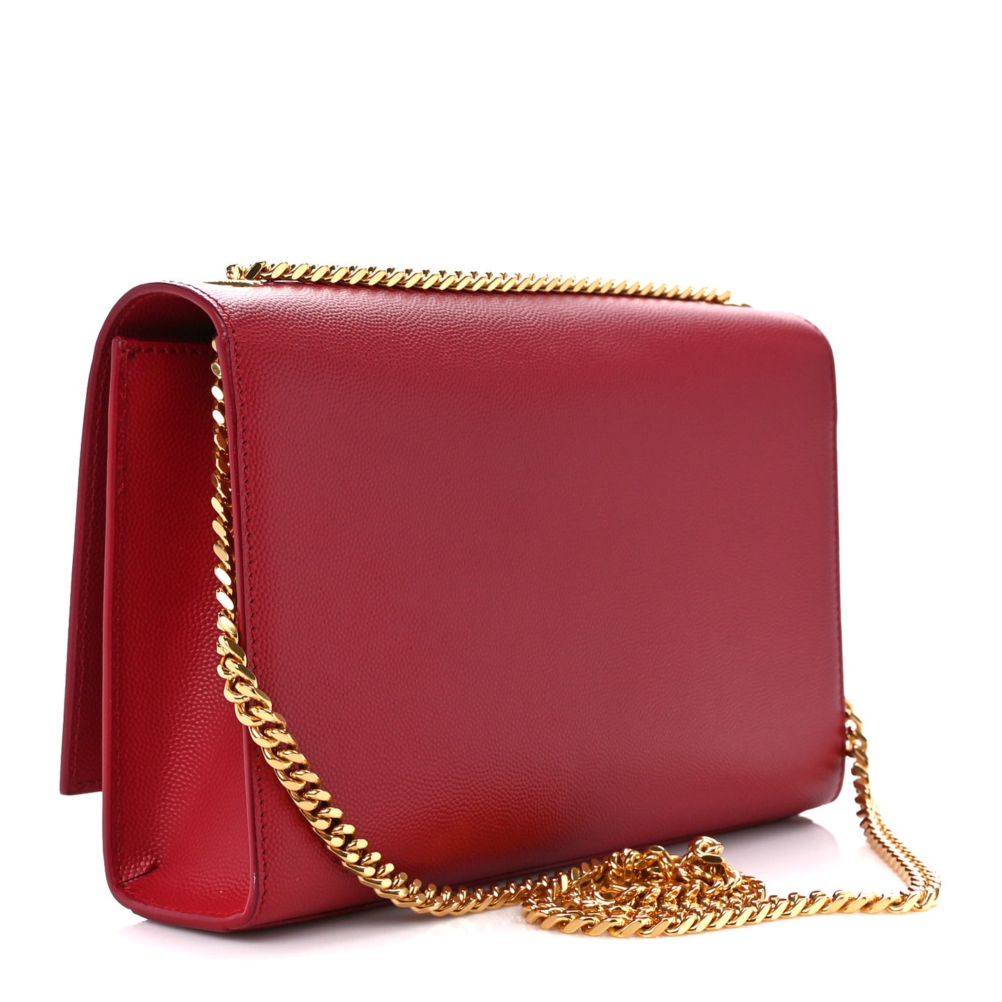 Grain De Poudre Medium Monogram Kate Satchel Red