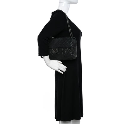 Chanel Iridescent Calfskin Large Chic Quilt Flap Black 2 of 11