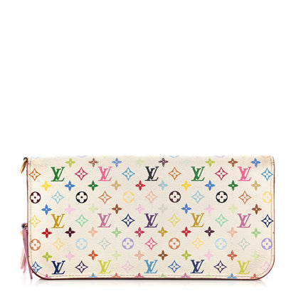 Louis Vuitton Monogram Multicolor Insolite Wallet White Litchi 1 of 10