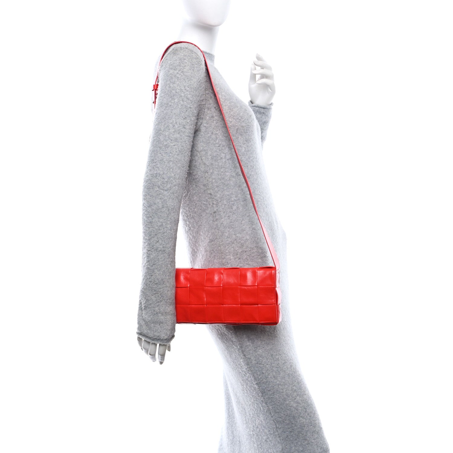 Bottega Veneta Paper Calfskin Intrecciato Stretch Cassette Bright