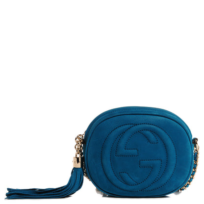 Gucci Vitello Range Mini Soho Chain Bag Deep Cobalt 1 of 9