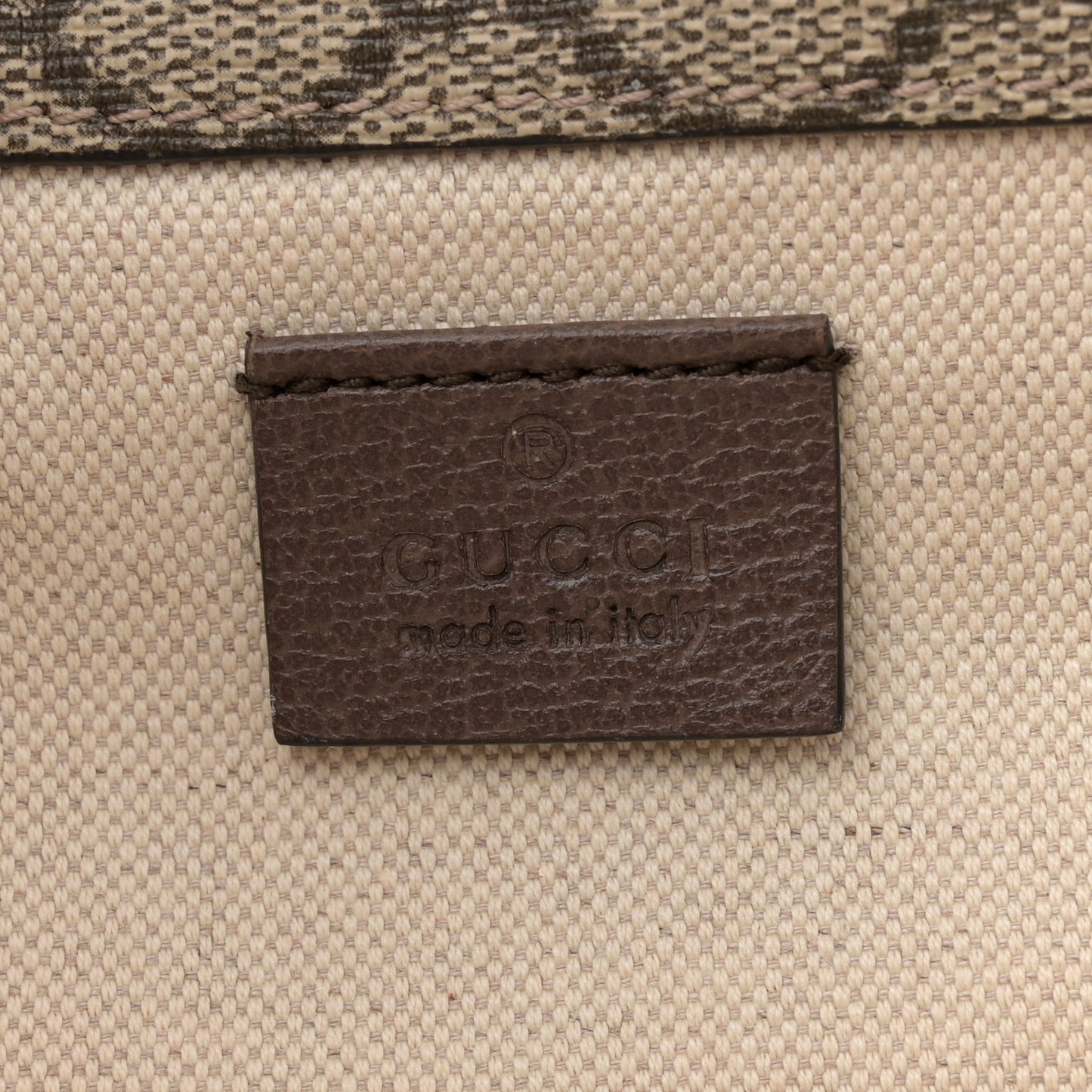 GG Supreme Monogram Web Small Neo Vintage Double Flap Messenger Bag Beige New Acero