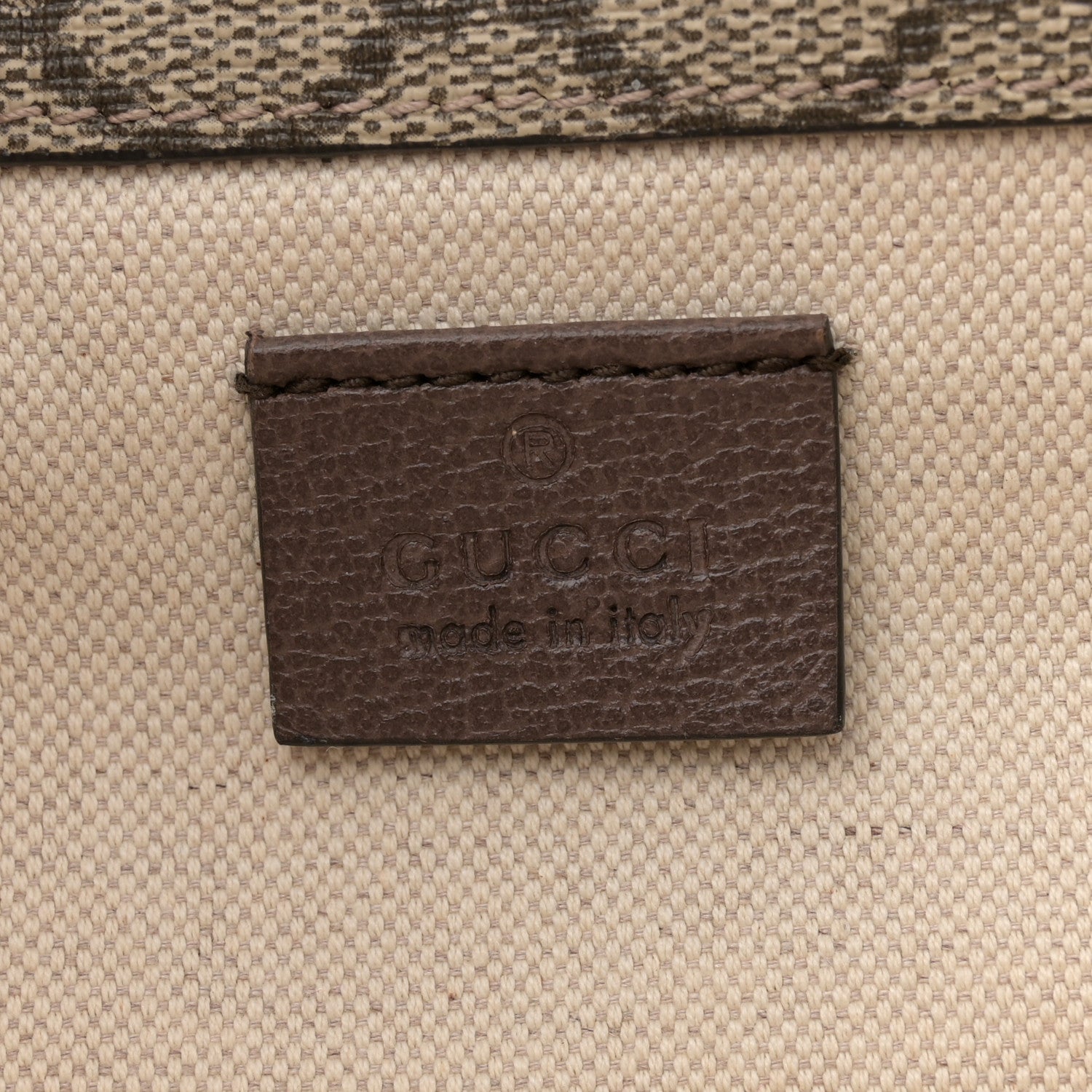 Gucci GG Supreme Monogram Web Small Neo Vintage Double Flap Messenger Bag Beige New Acero 6 of 10