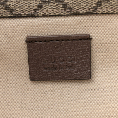 Gucci GG Supreme Monogram Web Small Neo Vintage Double Flap Messenger Bag Beige New Acero 6 of 10
