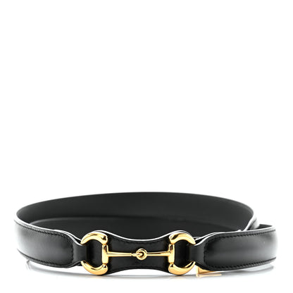 Gucci Smooth Calfskin Horsebit Belt 110 44 Black 1 of 5