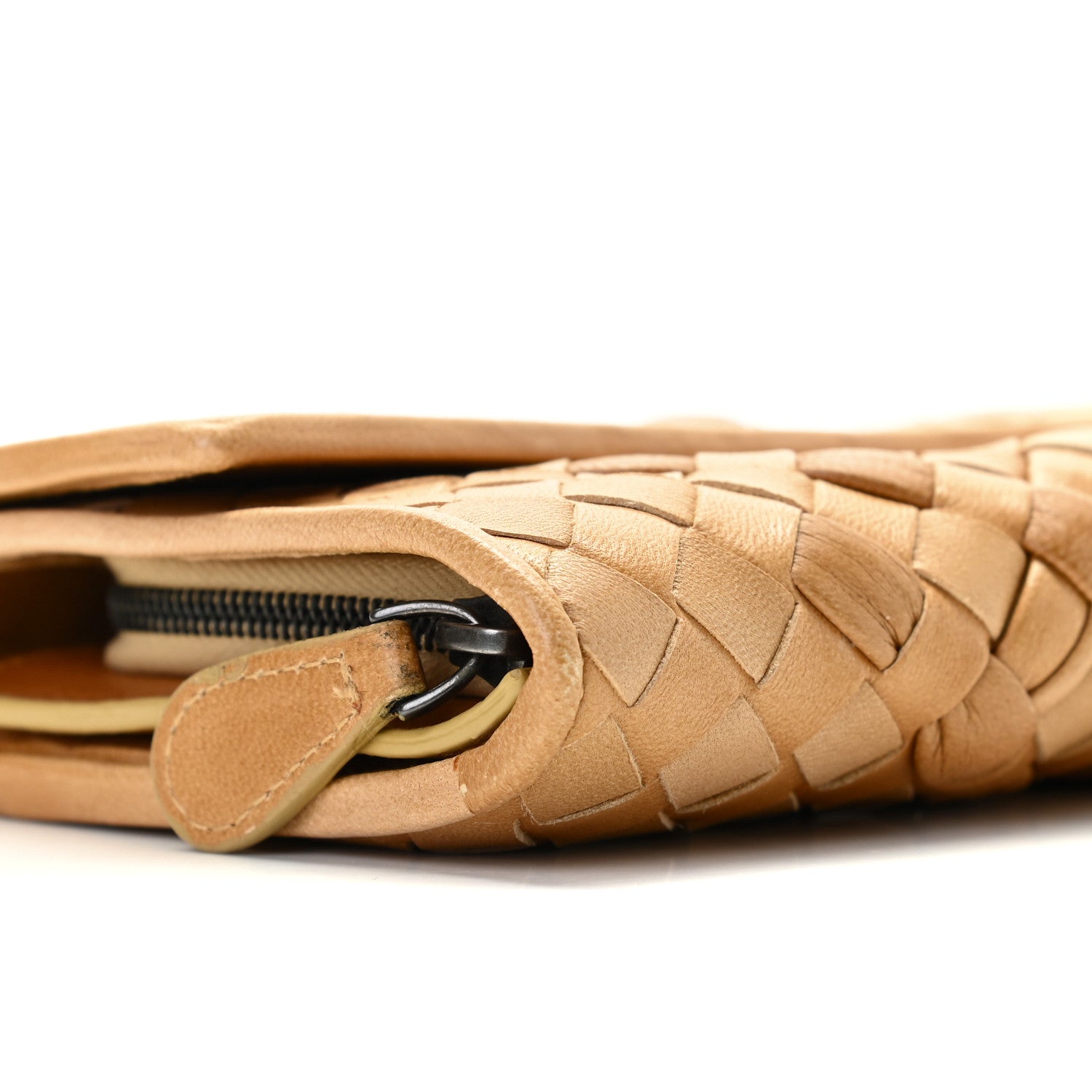 Bottega Veneta Nappa Intrecciato Continental Flap Wallet Camel 4 of 13