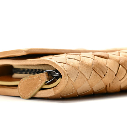 Bottega Veneta Nappa Intrecciato Continental Flap Wallet Camel 4 of 13