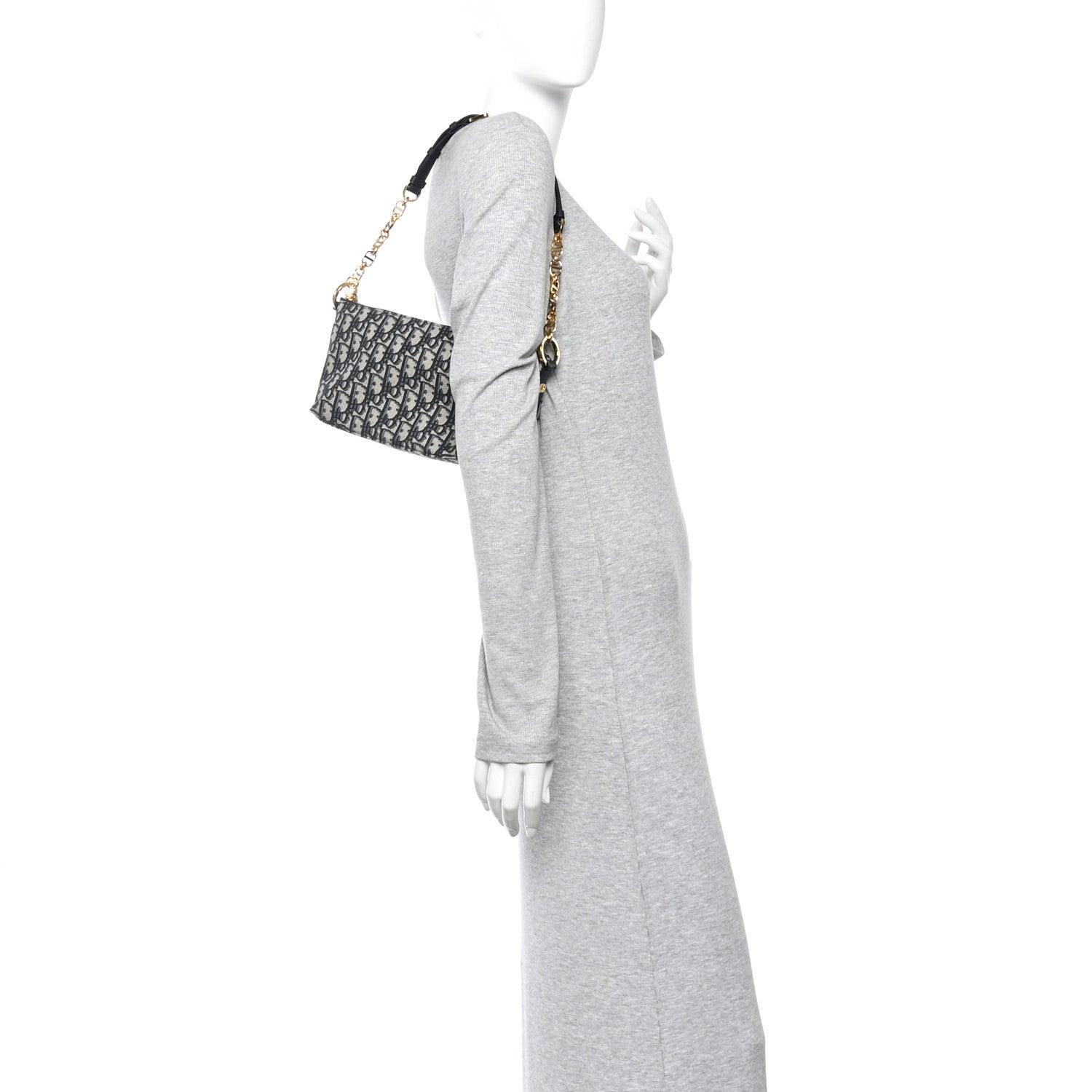 Christian Dior Oblique DiorStar Hobo Bag Blue 3 of 11