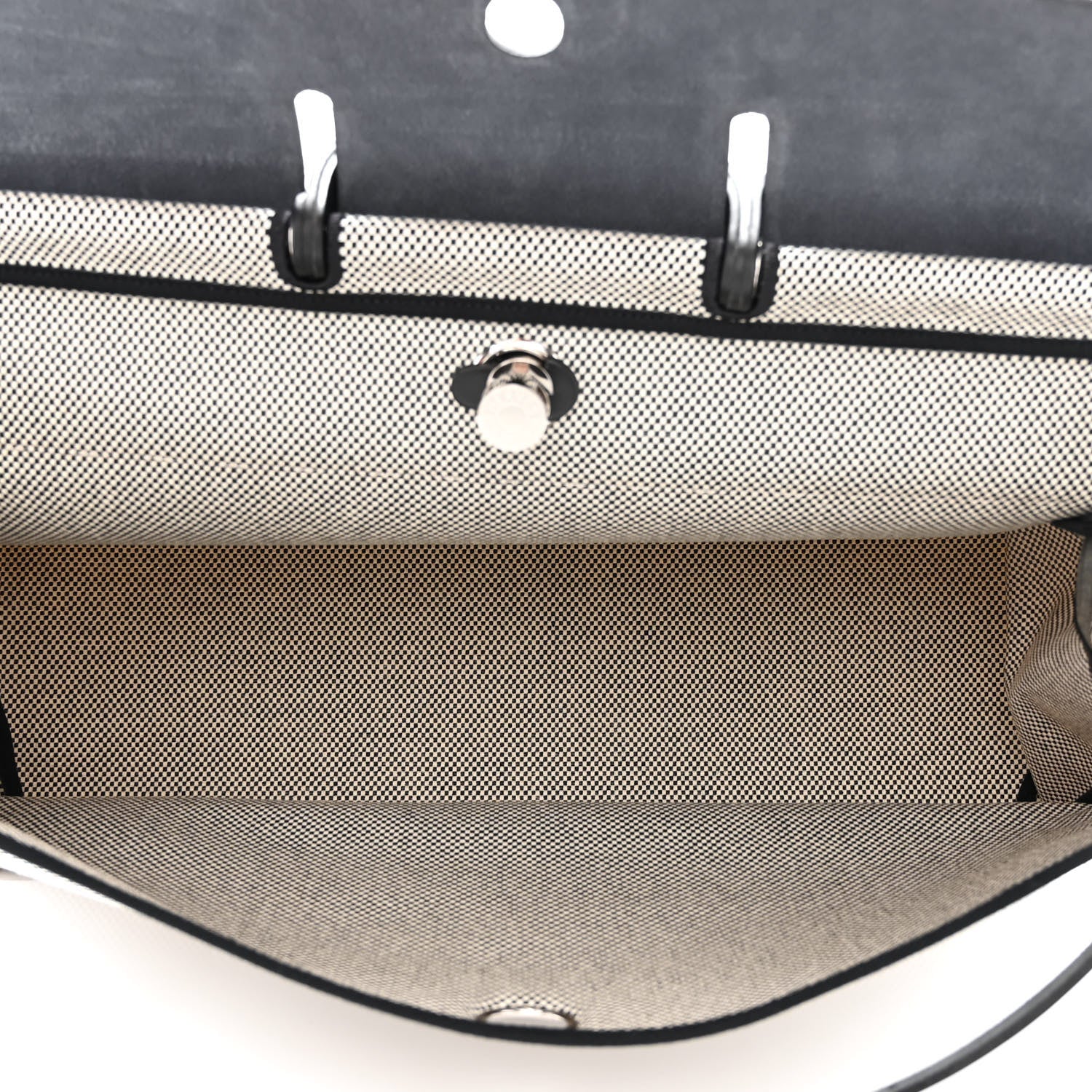Hermes Criss Viking Vache Hunter Herbag Cabin Zip Retourne 50 Ecru Black 6 of 12