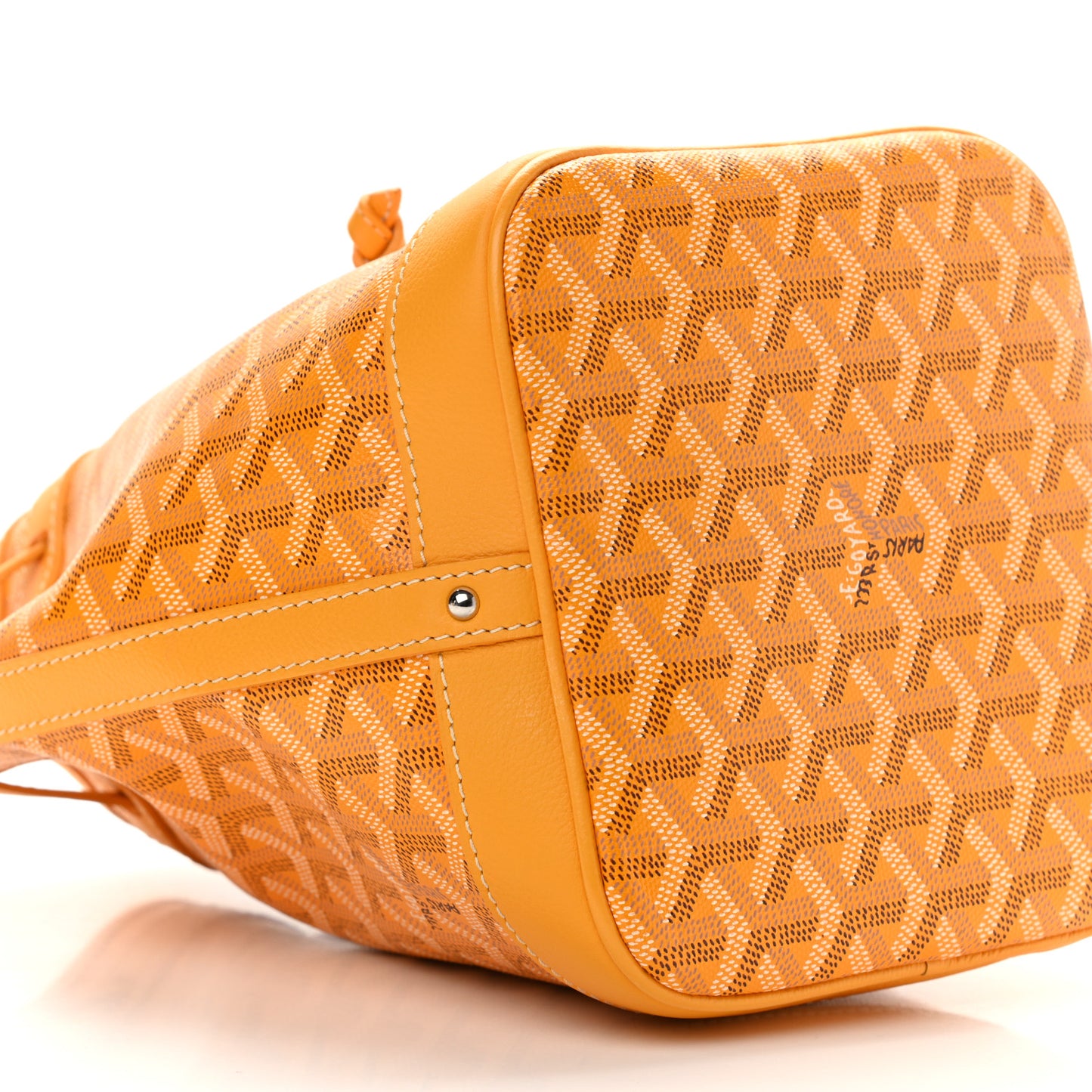Goyardine Petit Flot Bucket Bag PM Yellow