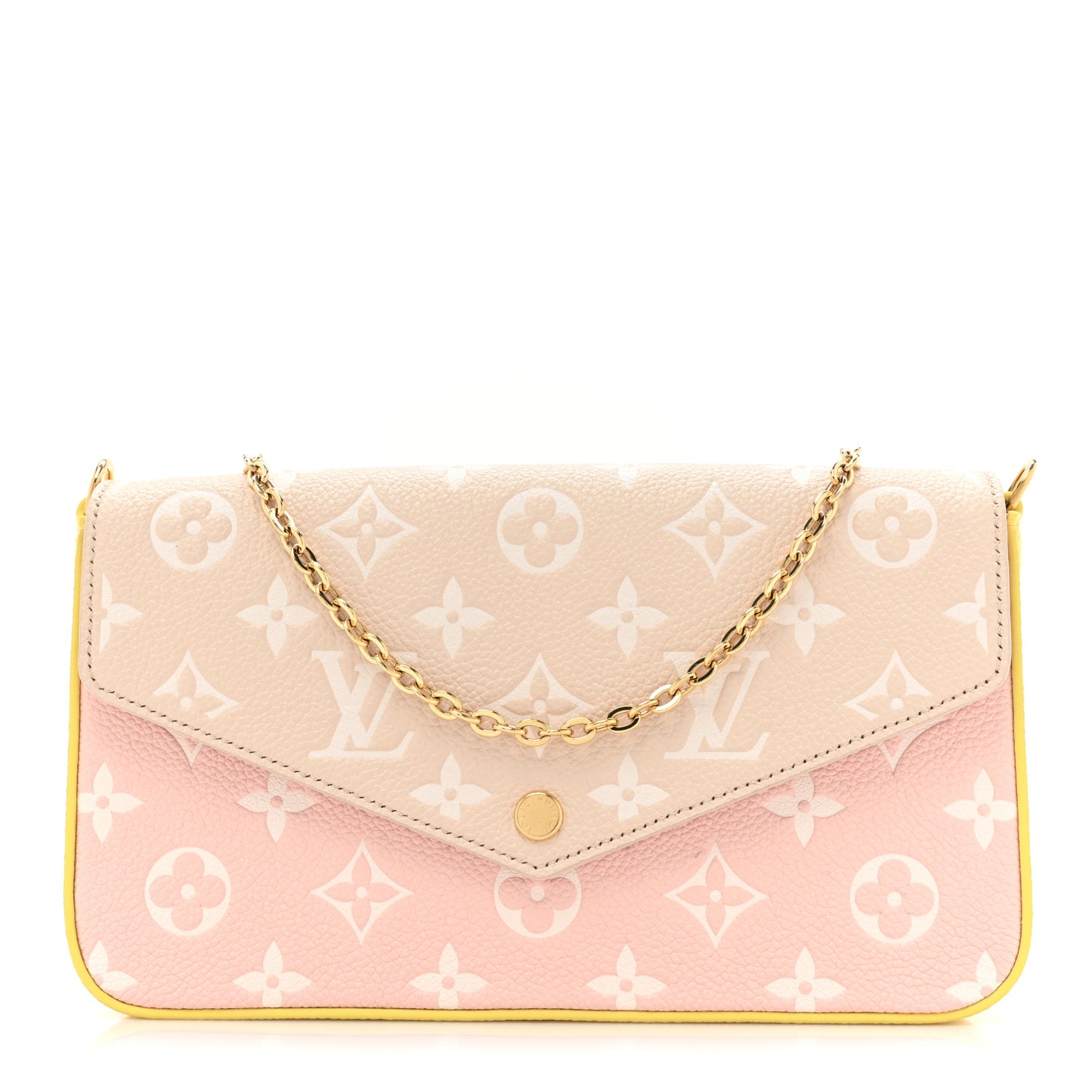 Empreinte Spring in the City Felicie Pochette Chain Wallet Pink Beige Yellow