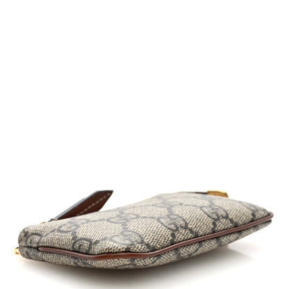 Gucci GG Supreme Monogram Key Case Beige Ebony Cuir 4 of 6
