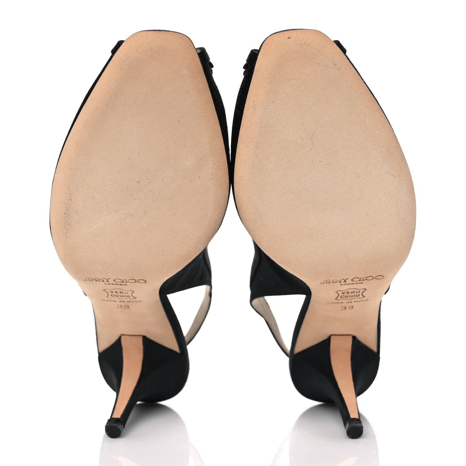 Jimmy Choo Satin Pleated Pumps 39 Black 5 of 7