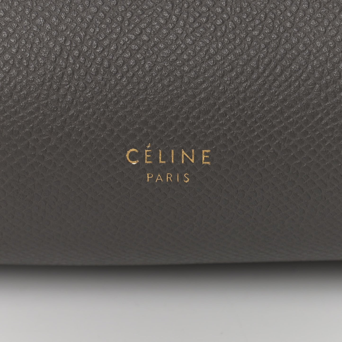 Grained Calfskin Mini Belt Bag Grey