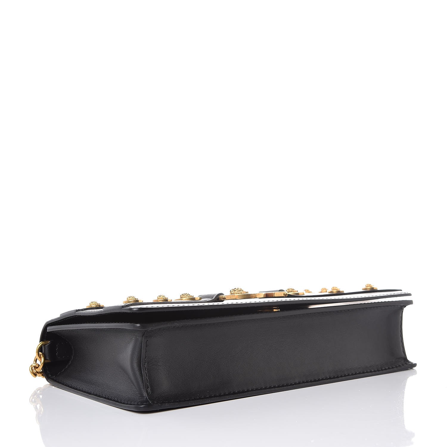 Versace Calfskin Medallion Tribute Crossbody Black 4 of 7