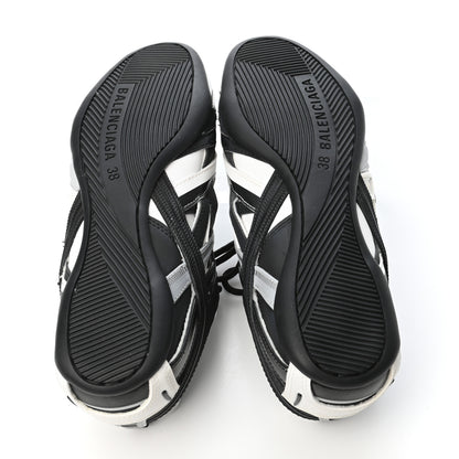 Balenciaga Mesh Rubber Womens Drive Sneakers 38 Light Grey Black 5 of 8