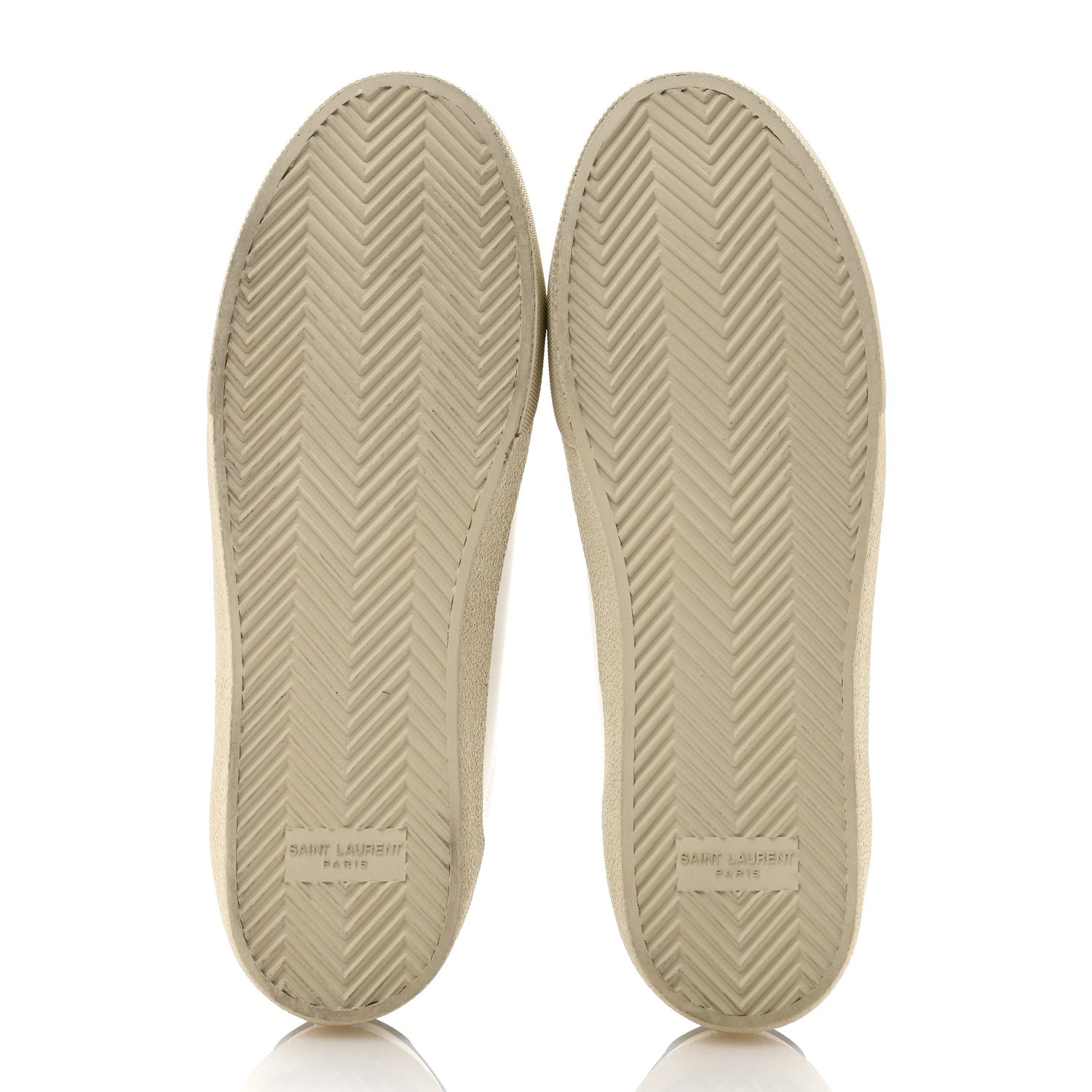 Saint Laurent Calfskin Embroidered Court Classic Sneakers 41 White Black 5 of 7