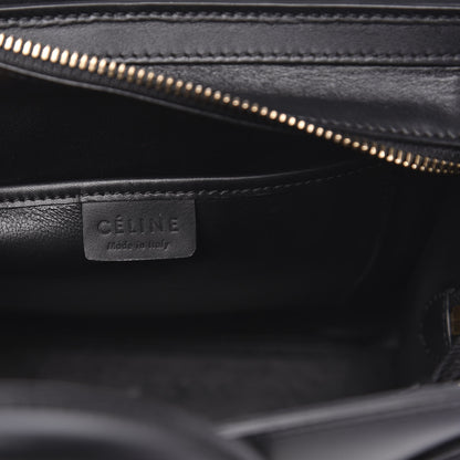 Celine Bullhide Calfskin Suede Nano Tri-Color Luggage White 6 of 11