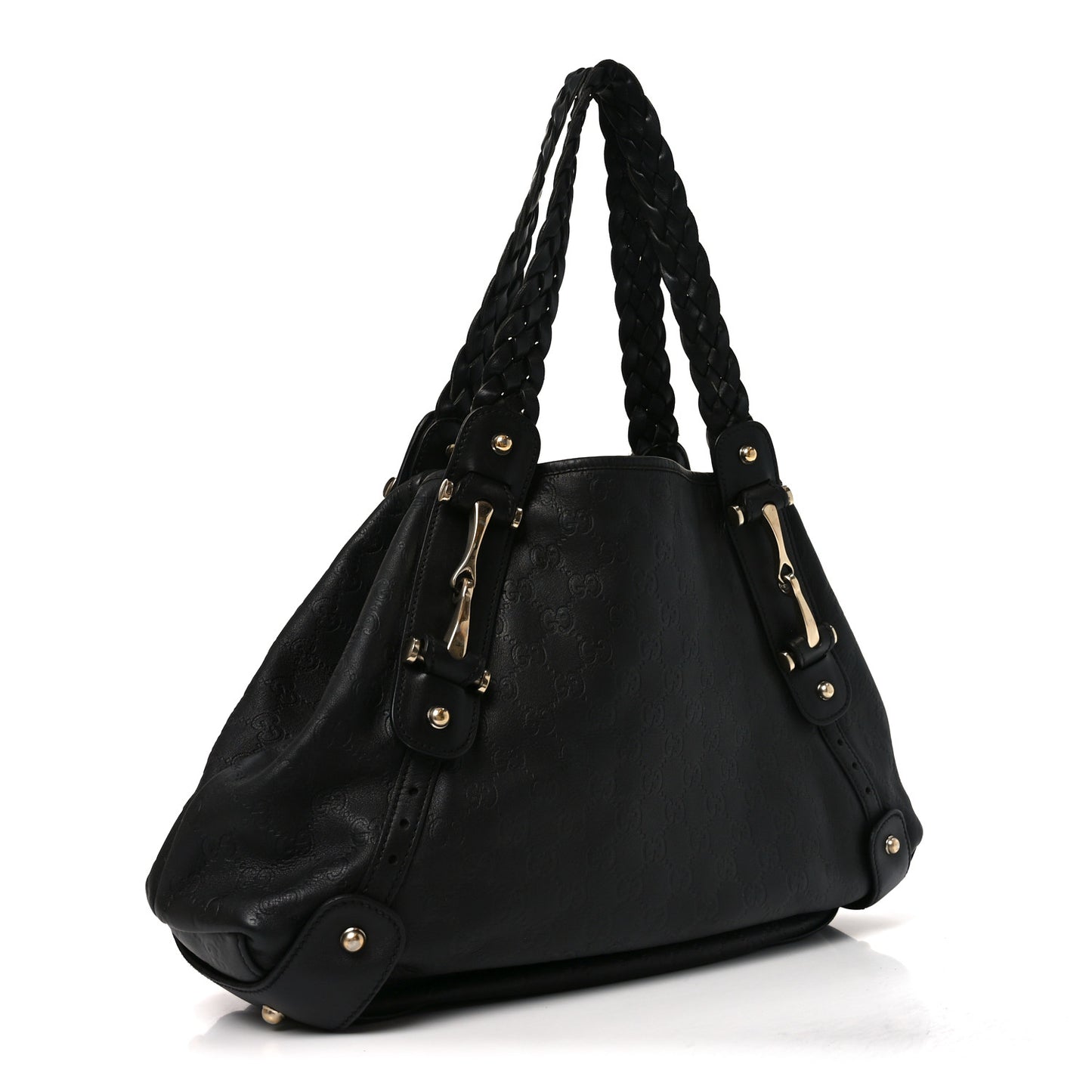 Guccissima Medium Pelham Shoulder Bag Black