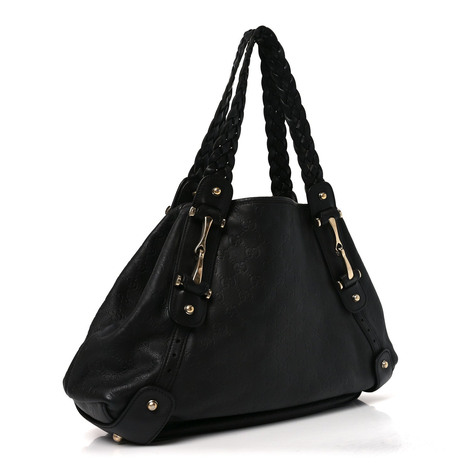 Gucci Guccissima Medium Pelham Shoulder Bag Black 3 of 11