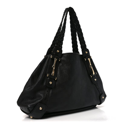 Gucci Guccissima Medium Pelham Shoulder Bag Black 3 of 11