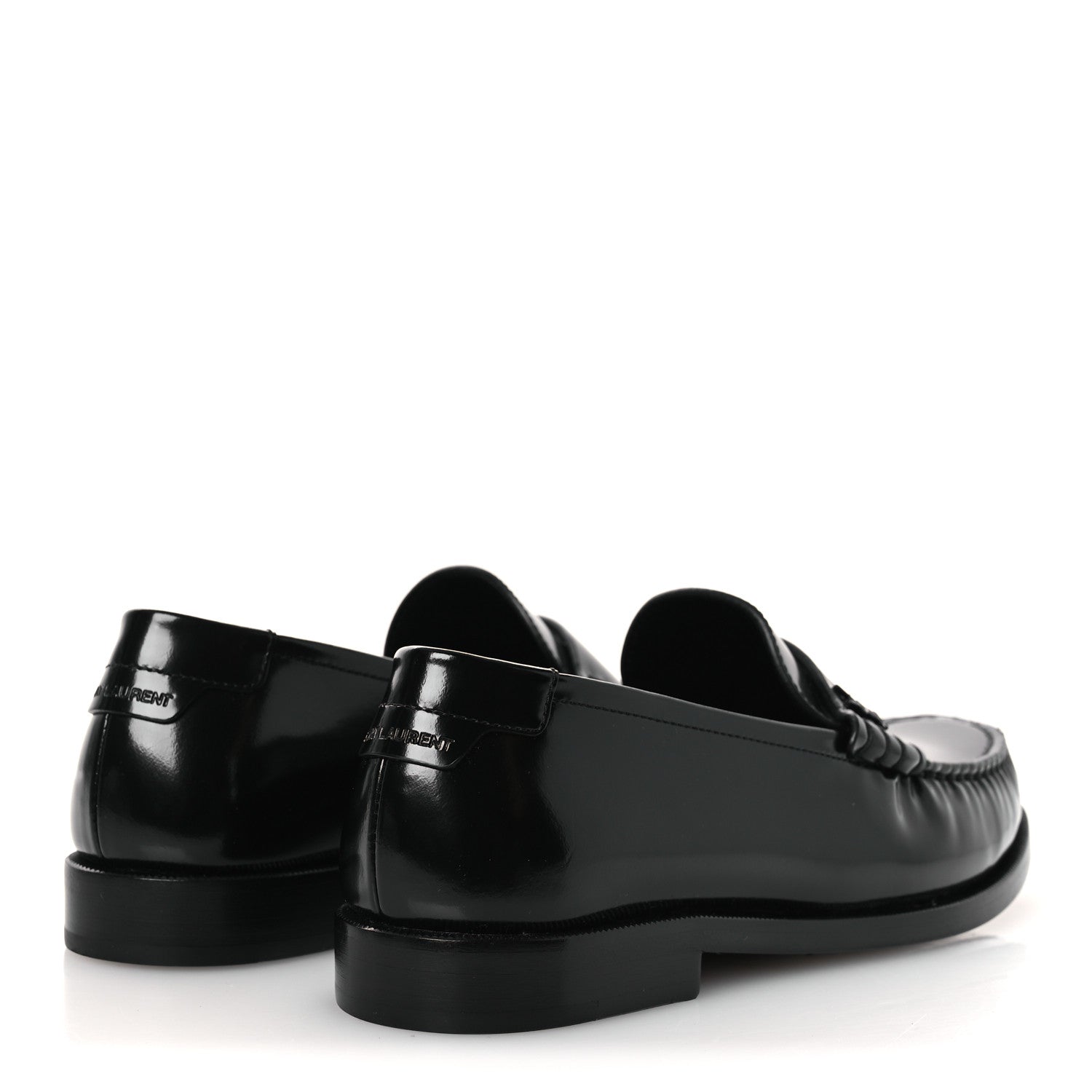 Saint Laurent Magnum Lux Calfskin Le Loafer 15 Moccasins 38 Black 5 of 11
