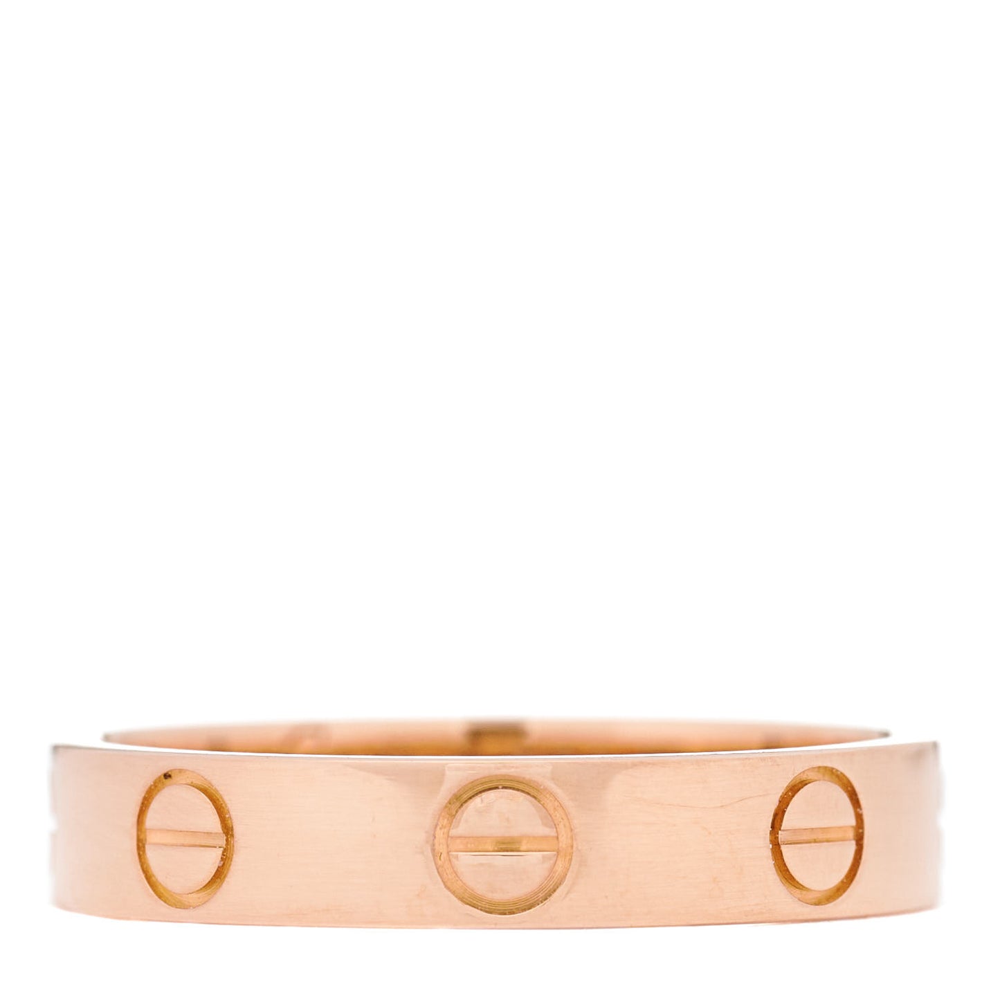 18K Pink Gold 3.5mm LOVE Wedding Band Ring 52 6