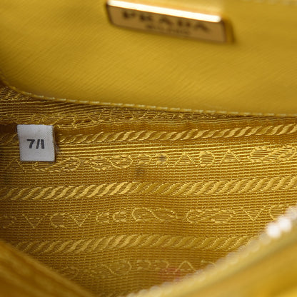 Prada Saffiano Lux Mini Promenade Tote Yellow 8 of 25