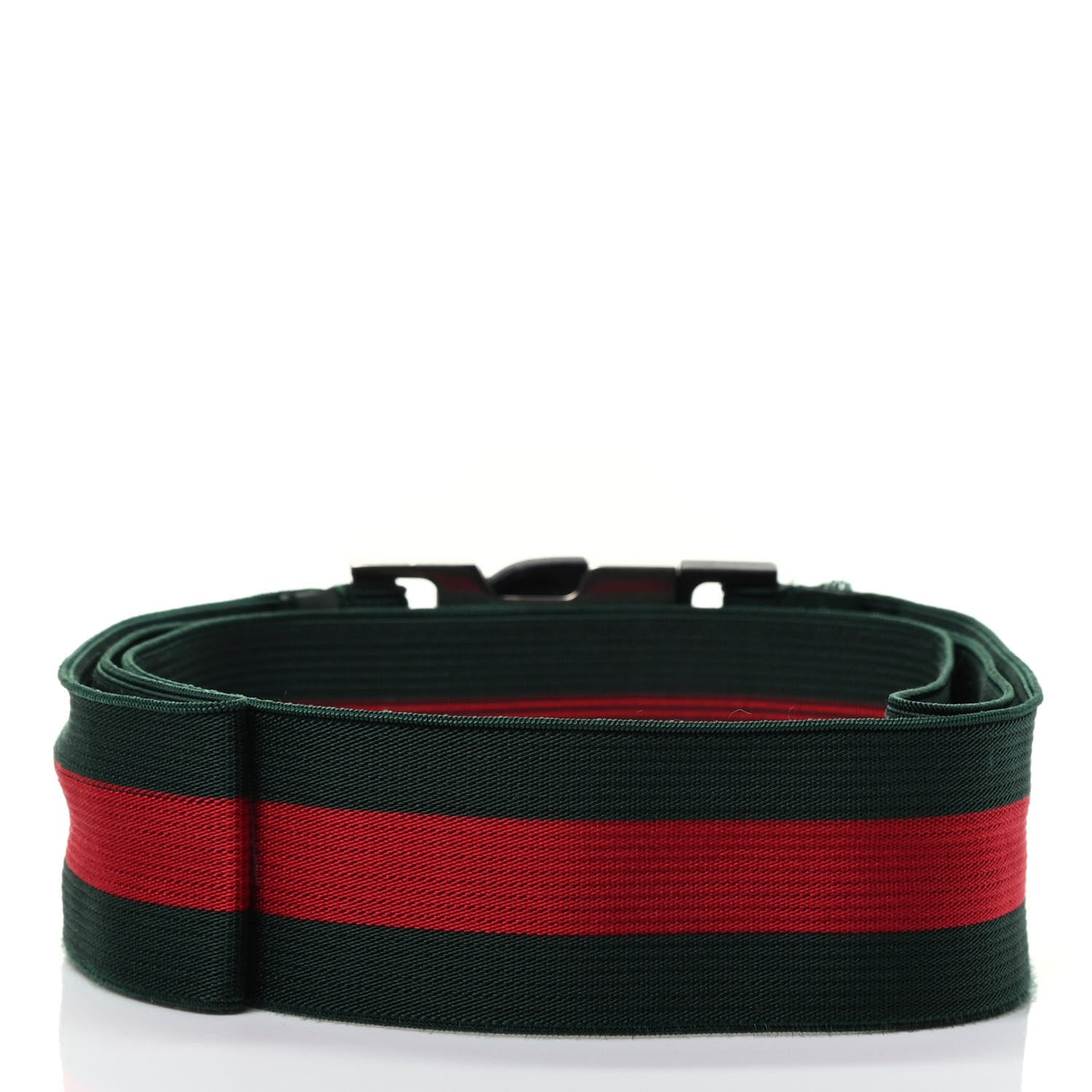 Gucci Nylon Web Belt 115 46 Green Red 2 of 3