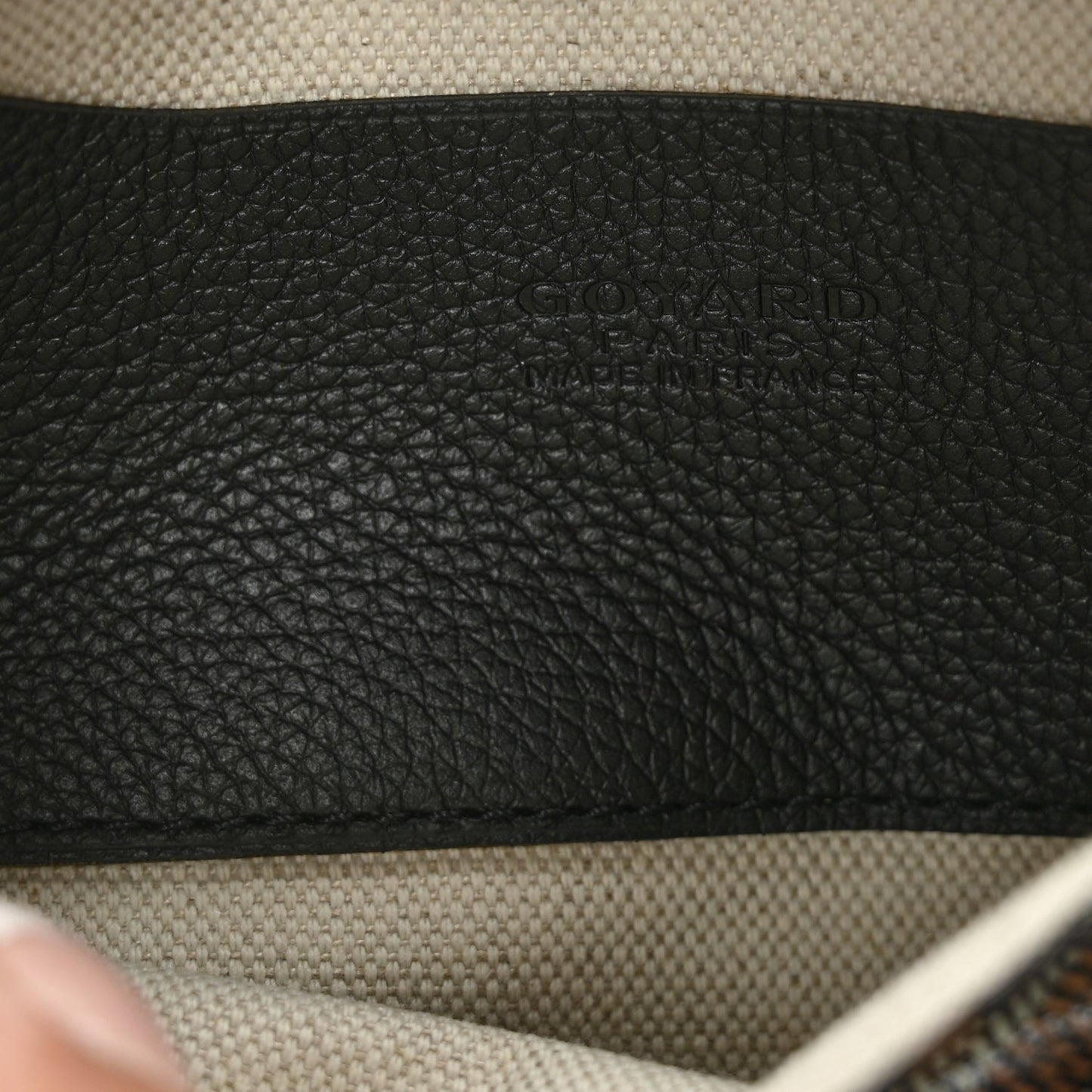 Goyardine Plumet Wallet Clutch Black