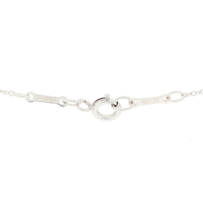 Tiffany Sterling Silver 16mm Elsa Peretti Open Heart Pendant Necklace 3 of 4
