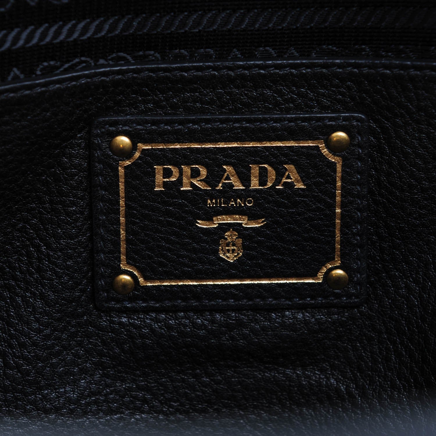 Prada Vitello Daino Tote Nero Black 6 of 7