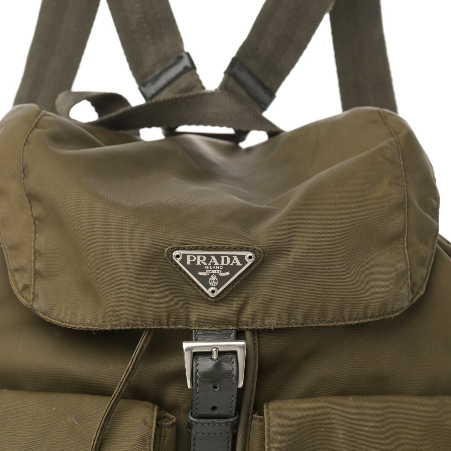 Nylon Vela Large Backpack Green