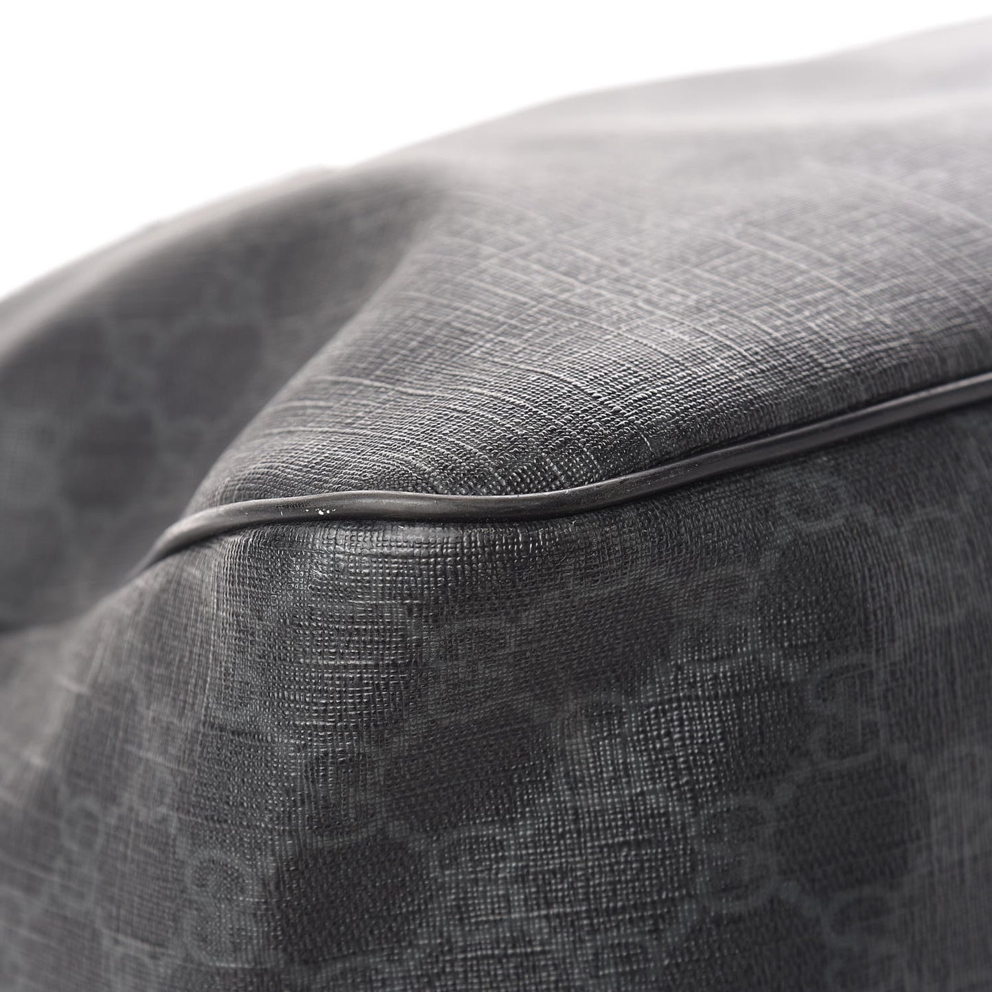 GG Supreme Monogram Duffle Bag Black