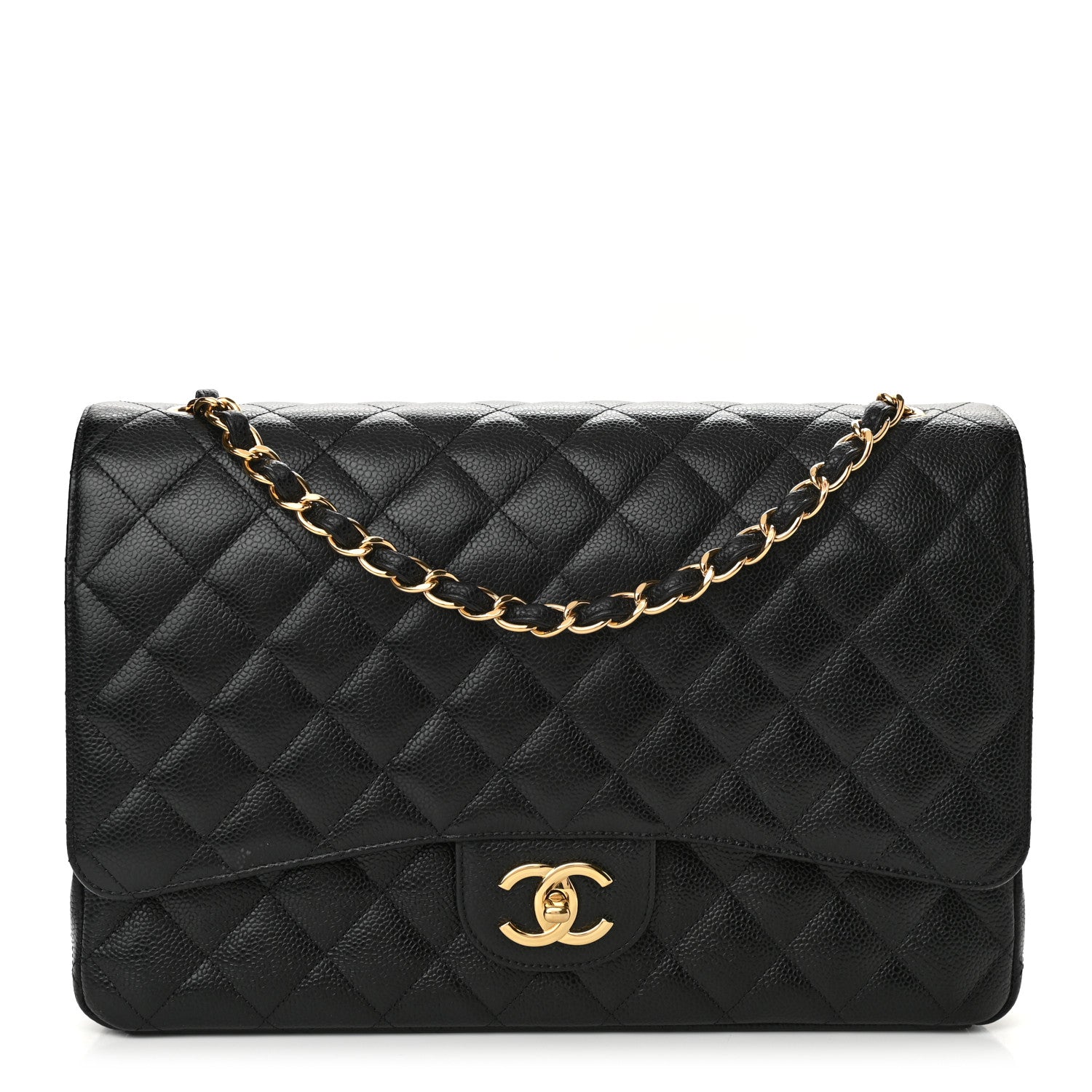 Chanel Caviar Quilted Maxi Double Flap Black 1 of 10