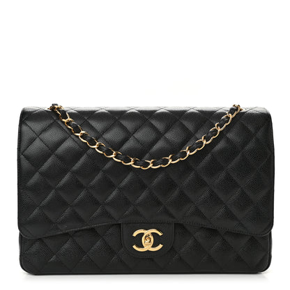 Chanel Caviar Quilted Maxi Double Flap Black 1 of 10
