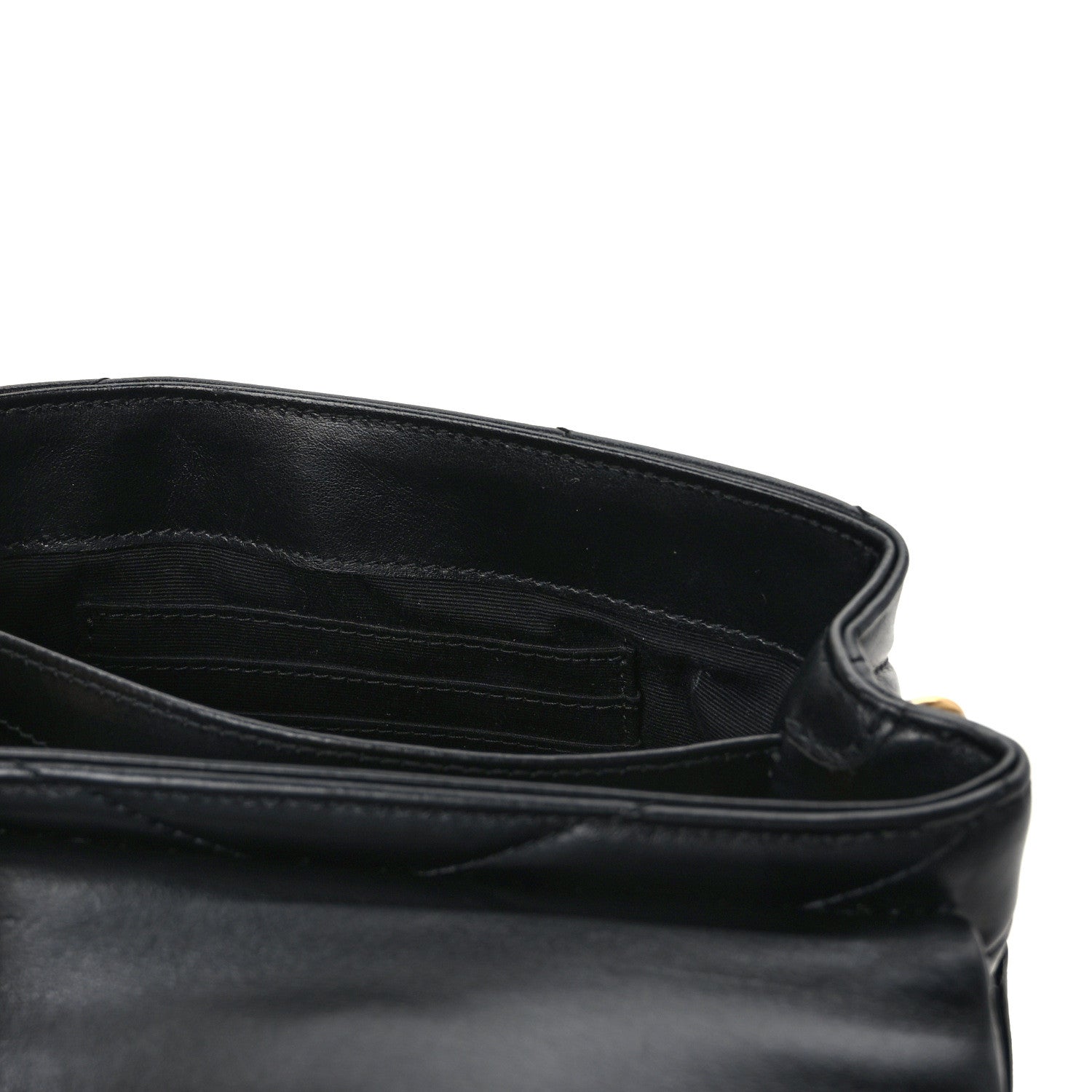 Saint Laurent Calfskin Y Quilted Monogram Toy Loulou Crossbody Bag Black 13 of 14