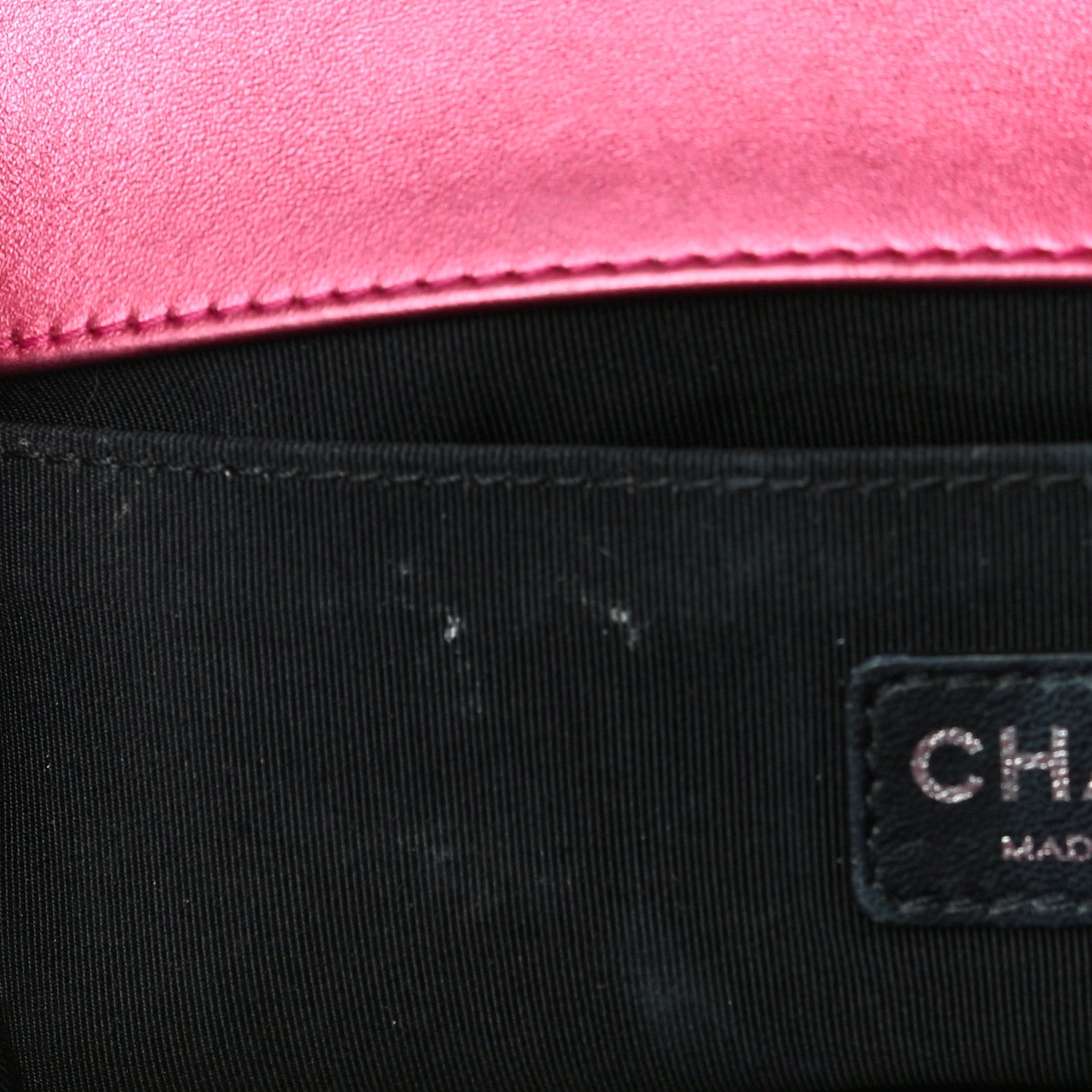 Chanel Metallic Patent Calfskin Quilted Medium Boy Flap Pink 11 of 17