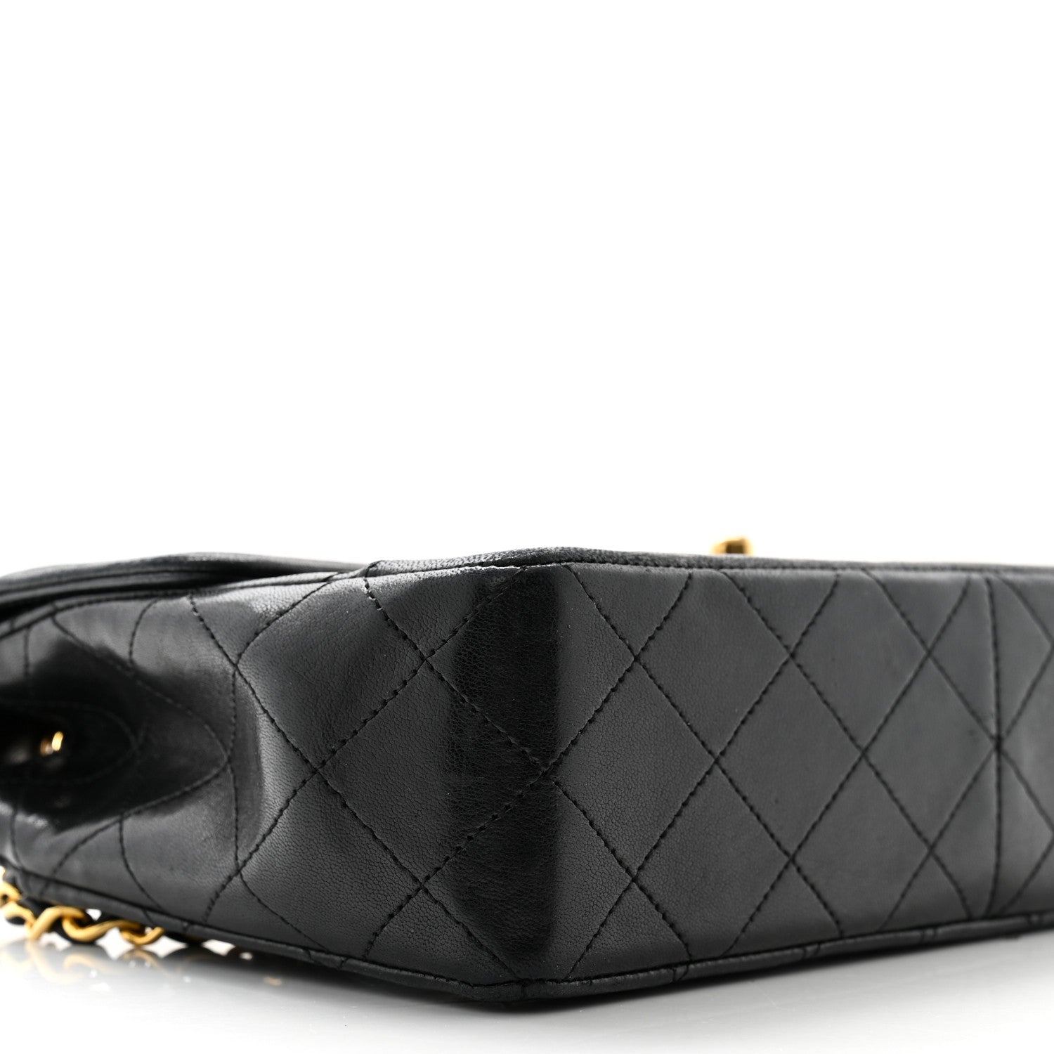 Chanel Lambskin Quilted Small Single Flap Black 11 of 15