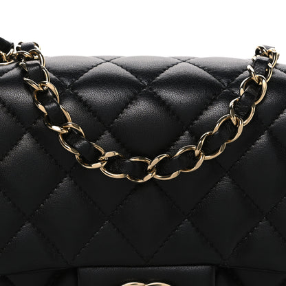 Chanel Lambskin Quilted Mini Square Flap Black 8 of 12